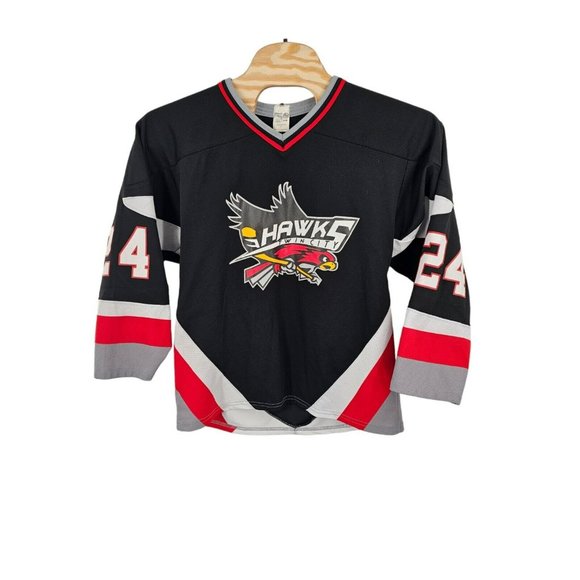 Twin Cities Hawks Hockey Jersey DELANEY‎ #24 Adult Medium Made Canada Authentic - Picture 1 of 11